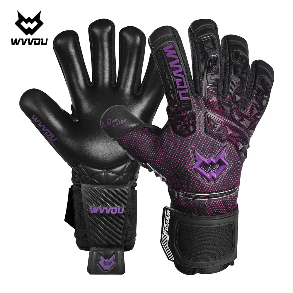 Soccer Goalie Gloves for Adults and Youth High Performance Goalkeeper Gloves with Five Detachable Finger Savers