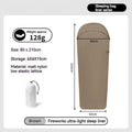 Sleeping Bag Liner 128g Ultralight Single Stretch Envelope Soft Style for Camping and Travel