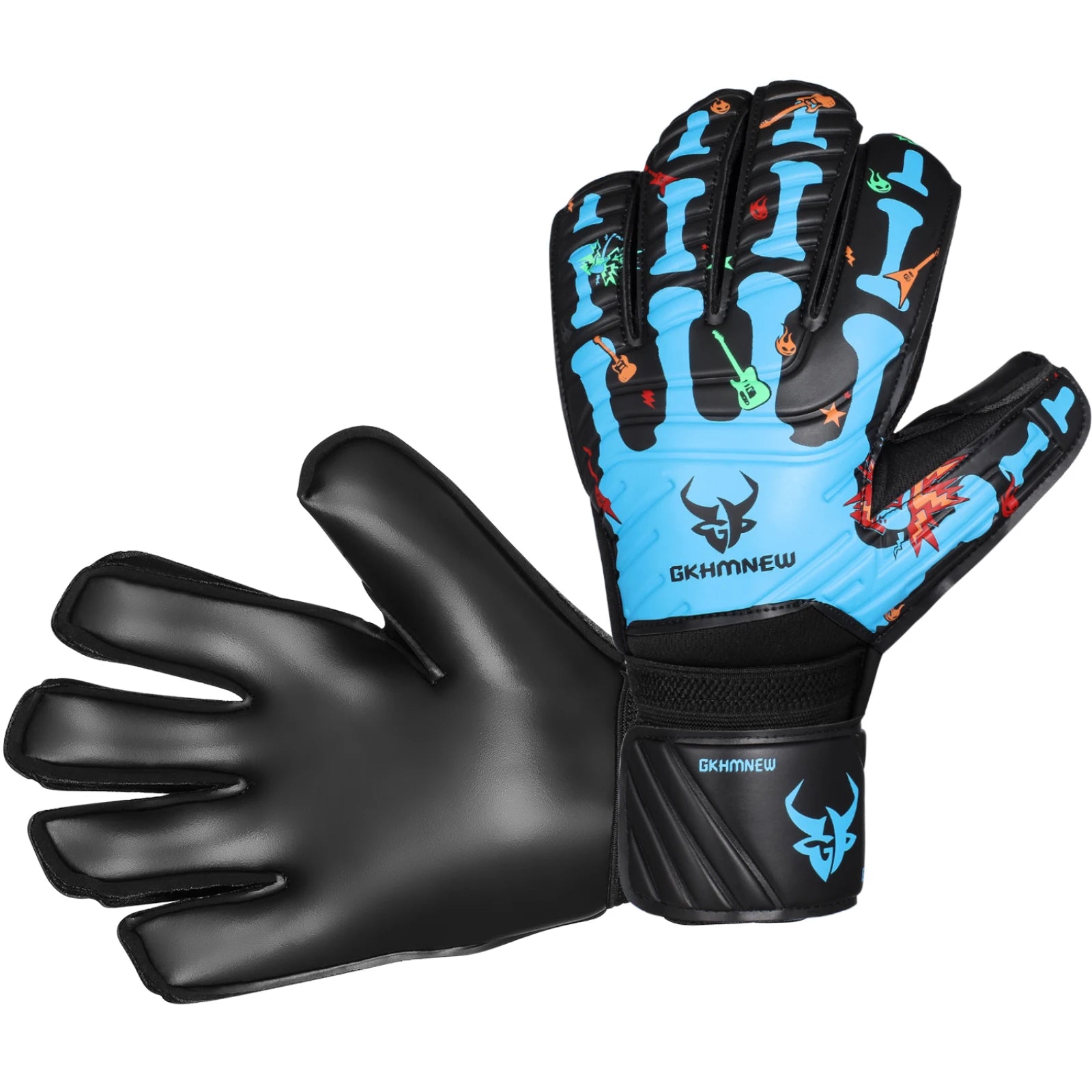 Goalkeeper Gloves with Fingersave Breathable Soccer Goalie Gloves with 4mm Latex for Kids Youth and Adults