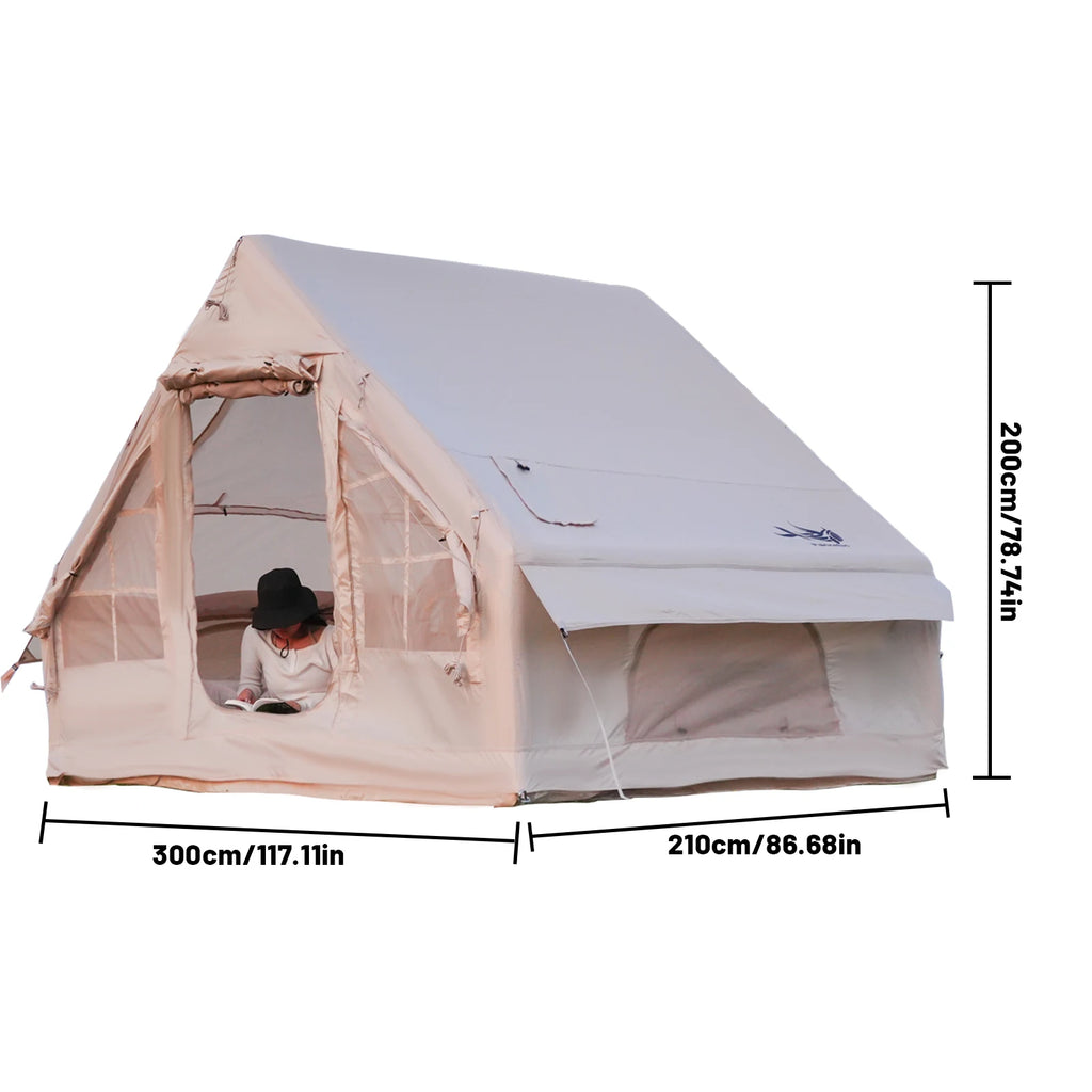 Inflatable Tent With Stove Plug
