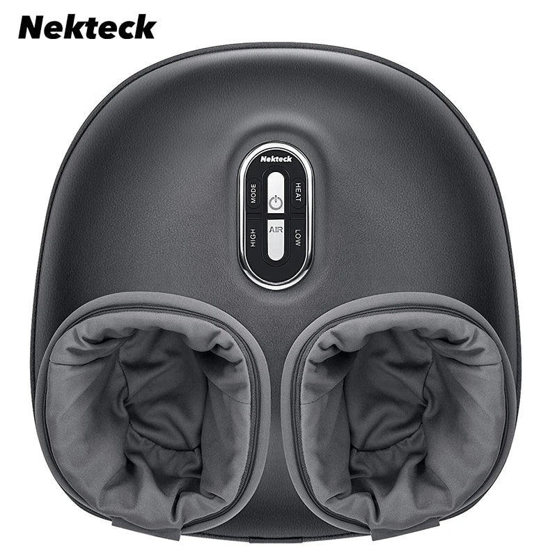 Foot Massager with Heat and Air Compression Shiatsu Kneading Roller for Muscle Relaxation and Stress Relief
