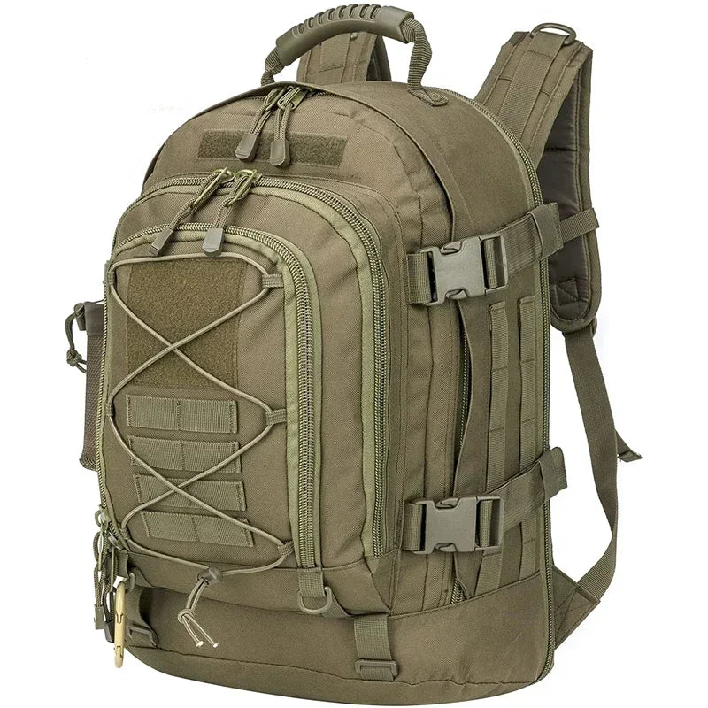 60L Military Tactical Backpack Army Molle Assault Rucksack Outdoor Travel Hiking Camping Hunting Rucksack for Men