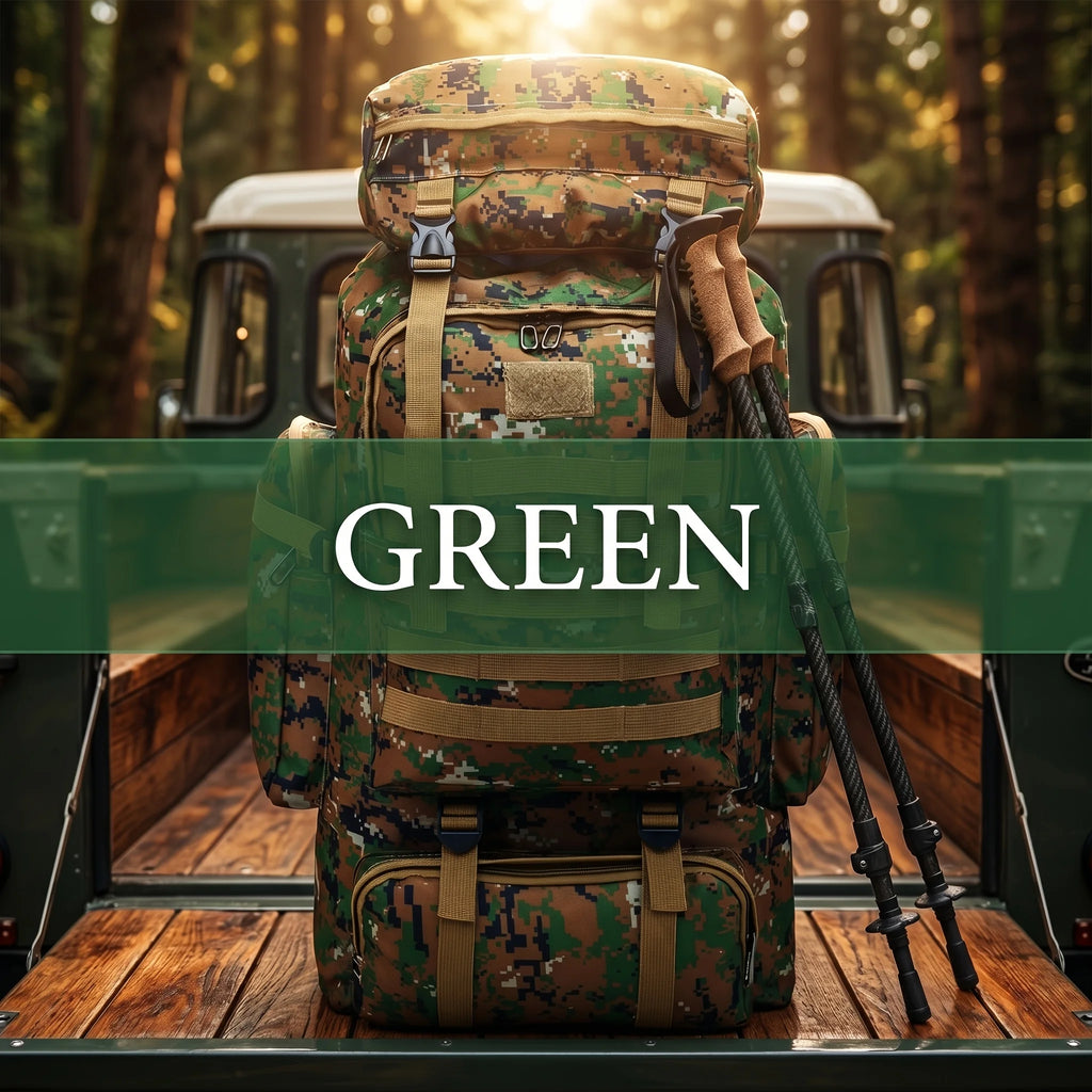 Men’s Backpack for Mountain Climbing Heavy Duty Double‑Shoulder Travel Bag with Removable National Flag Patch Accessory