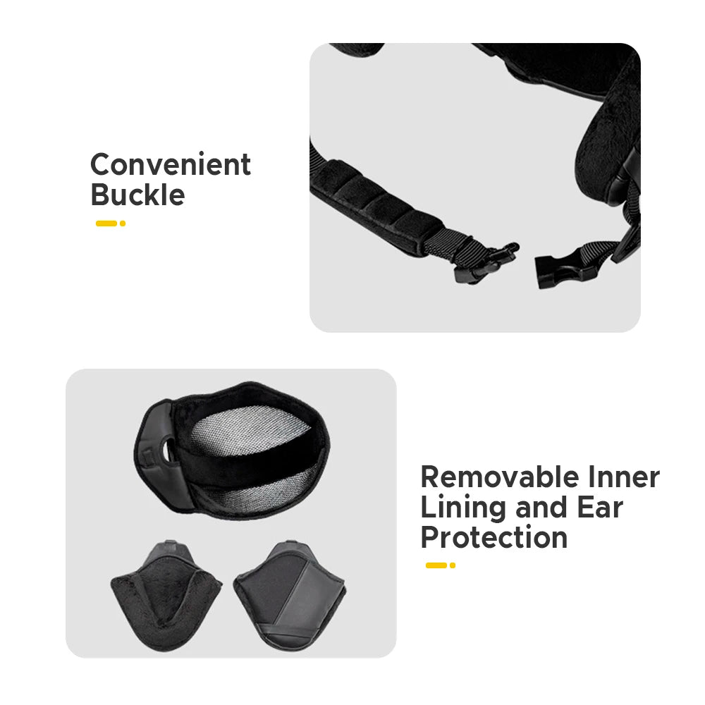 Integrated Ski Helmet Men and Women Snowboard Helmet with Removable Visor Goggles Men and Women Snowboard Wear