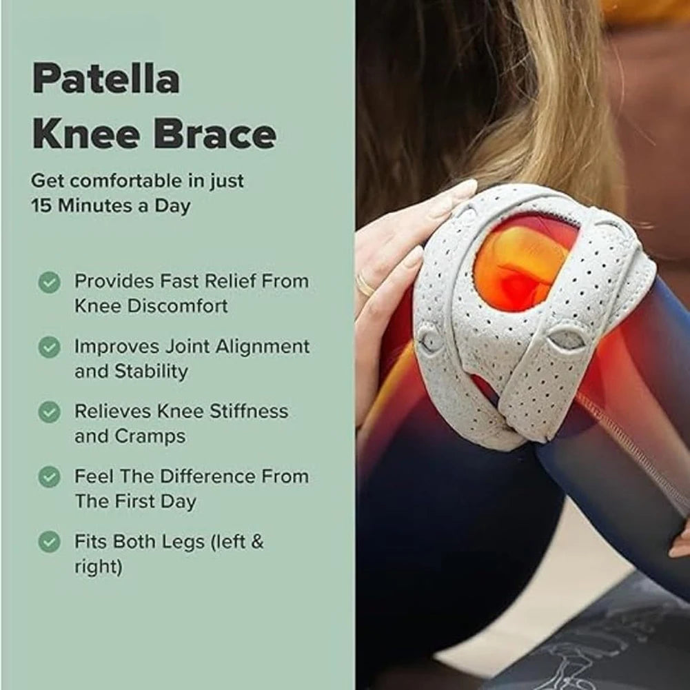 Knee Support Wrap – Adjustable Compression Sleeve with Patella Tendon Strap for Arthritis, Joint Pain, Tendonitis & Ligament Injury Relief