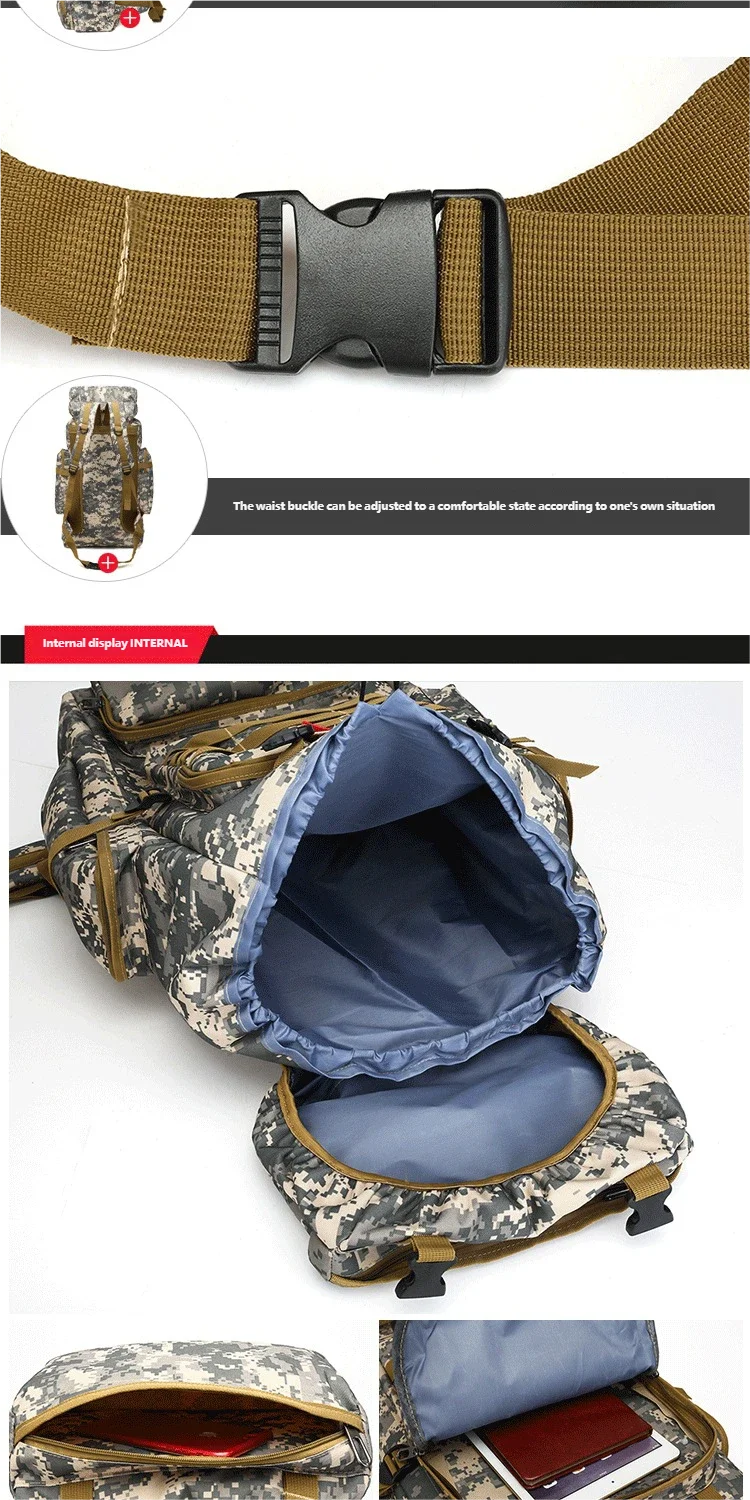 Backpack Men Large Capacity Waterproof Durable Double Shoulder Travel Backpack for Hiking