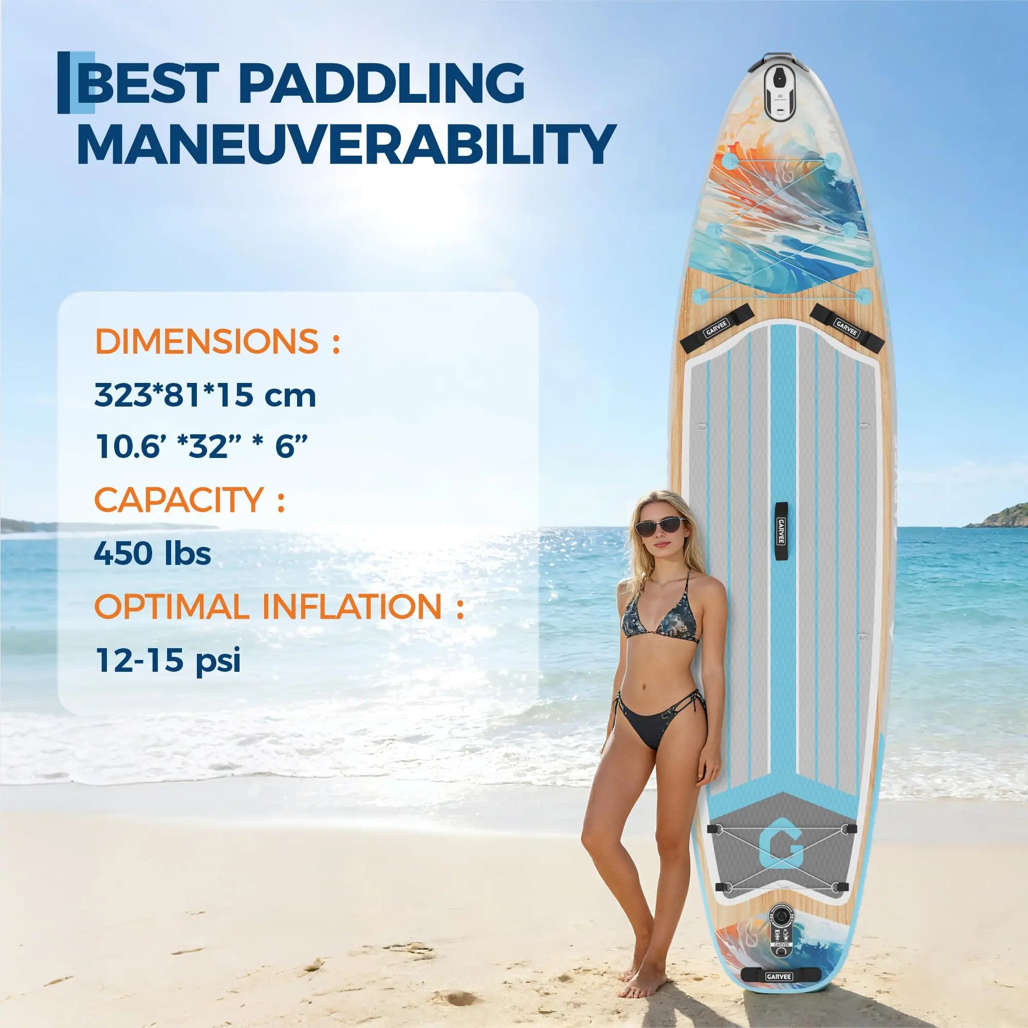 Inflatable Stand Up Paddle Board With Camera Mount