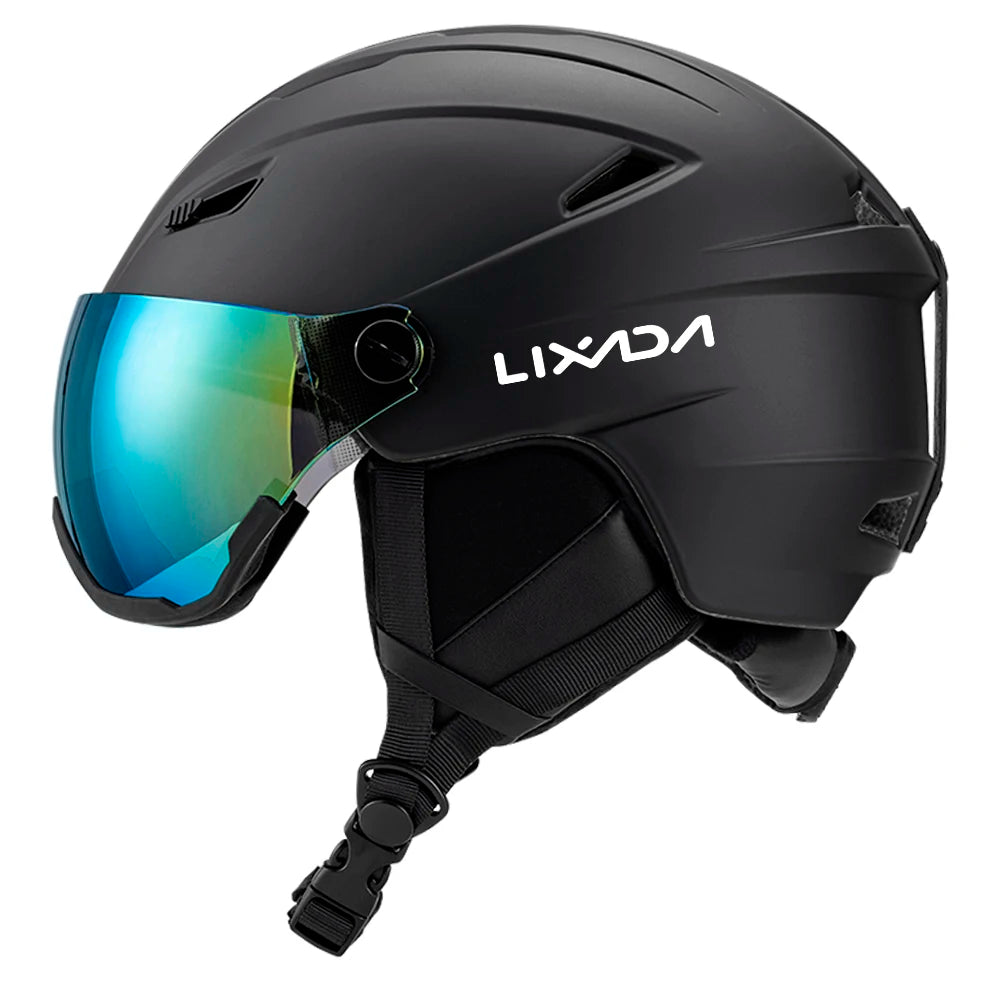 Integrated Ski Helmet Men and Women Snowboard Helmet with Removable Visor Goggles Men and Women Snowboard Wear