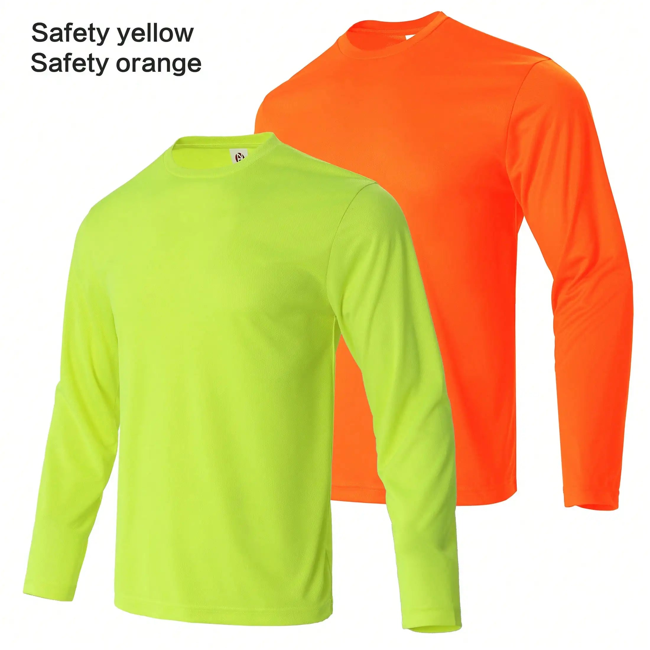 Men Performance Long Sleeve T Shirt Breathable Moisture Wicking Athletic Top Quick Dry Workout Running Outdoor Hiking Daily Casual Sport Tee