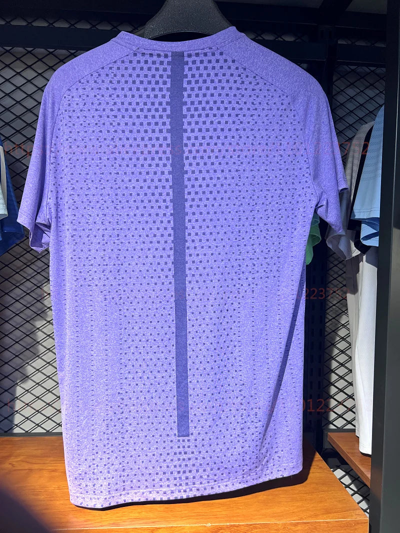 3D Print Gym Shirt Running Casual Outdoor Jogging Breathable Quick Dry Nylon Short Sleeve Training Tee