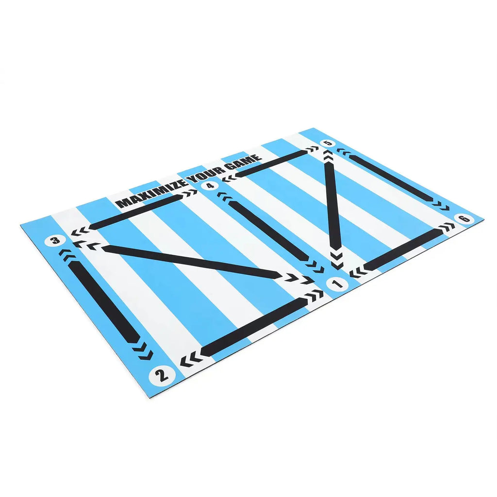 Soccer Ball Control Training Mat Stable Silent Rubber Base Digital Guidance Design Improve Ball Sense Daily Training