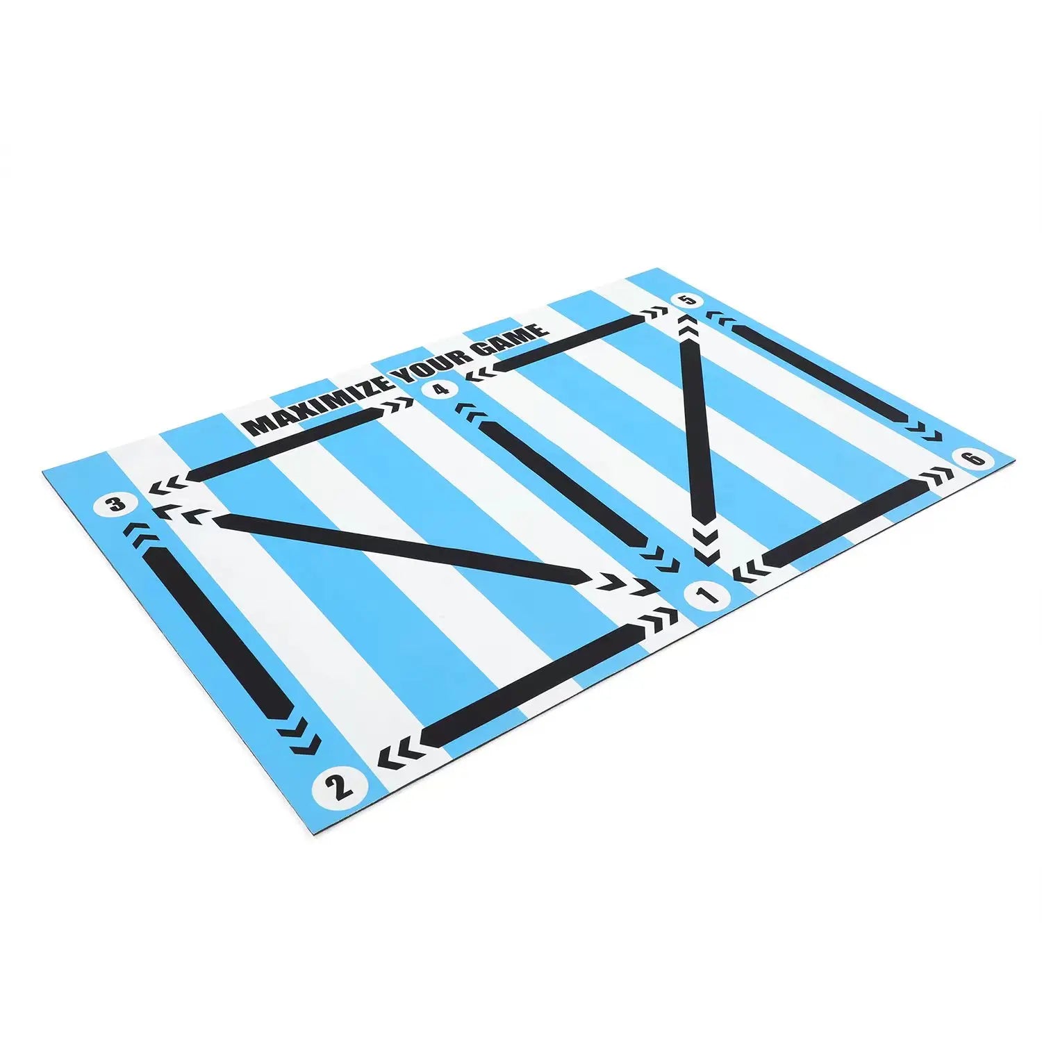Soccer Ball Control Training Mat Stable Silent Rubber Base Digital Guidance Design Improve Ball Sense Daily Training