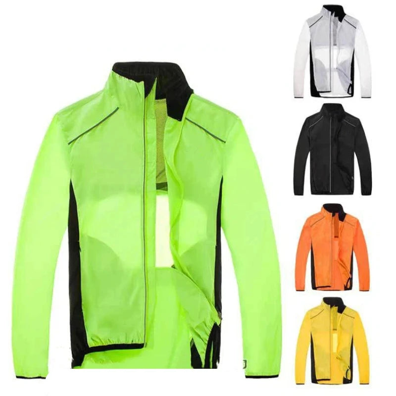 Cycling Windbreaker Jacket Outdoor Windproof Raincoat for Riding Running and Daily Training