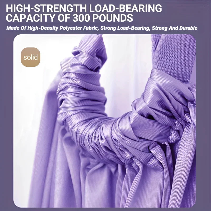 Adjustable Aerial Yoga Stretch Strap — Leg Splits, Flexibility, and Hammock Training