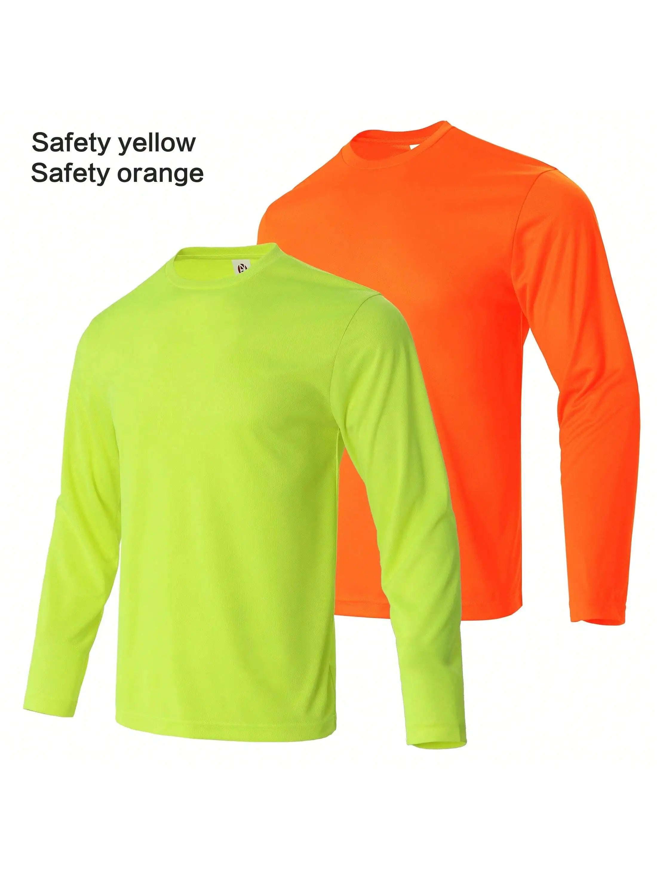 Men Performance Long Sleeve T Shirt Breathable Moisture Wicking Athletic Top Quick Dry Workout Running Outdoor Hiking Daily Casual Sport Tee