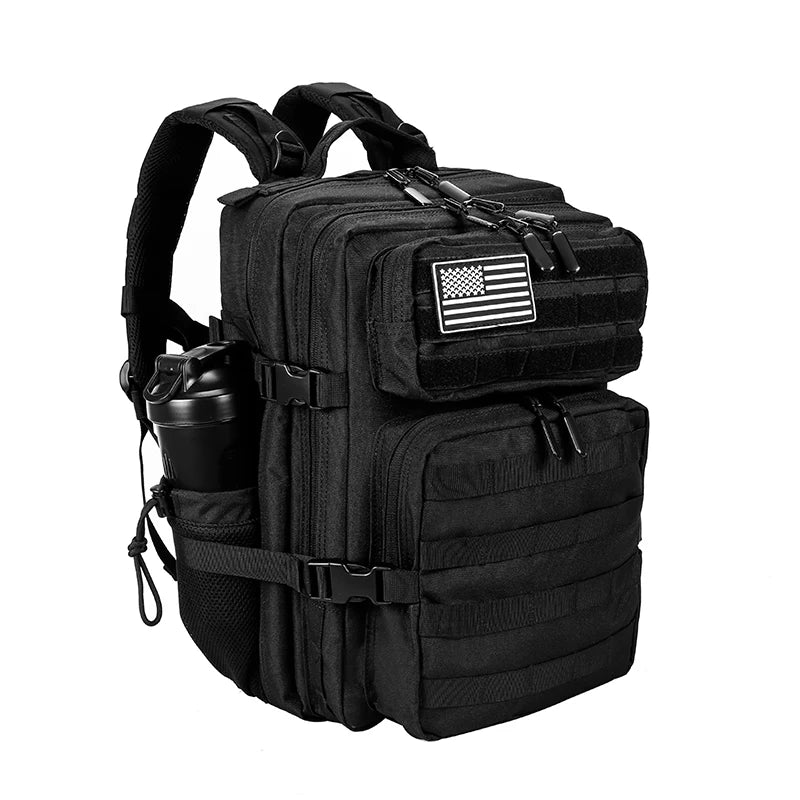 25L 35L 45L Tactical Backpack Small Athlete Gym Bag for Men Women Outdoor Travel Hiking Molle Rucksack with Bottle Holder