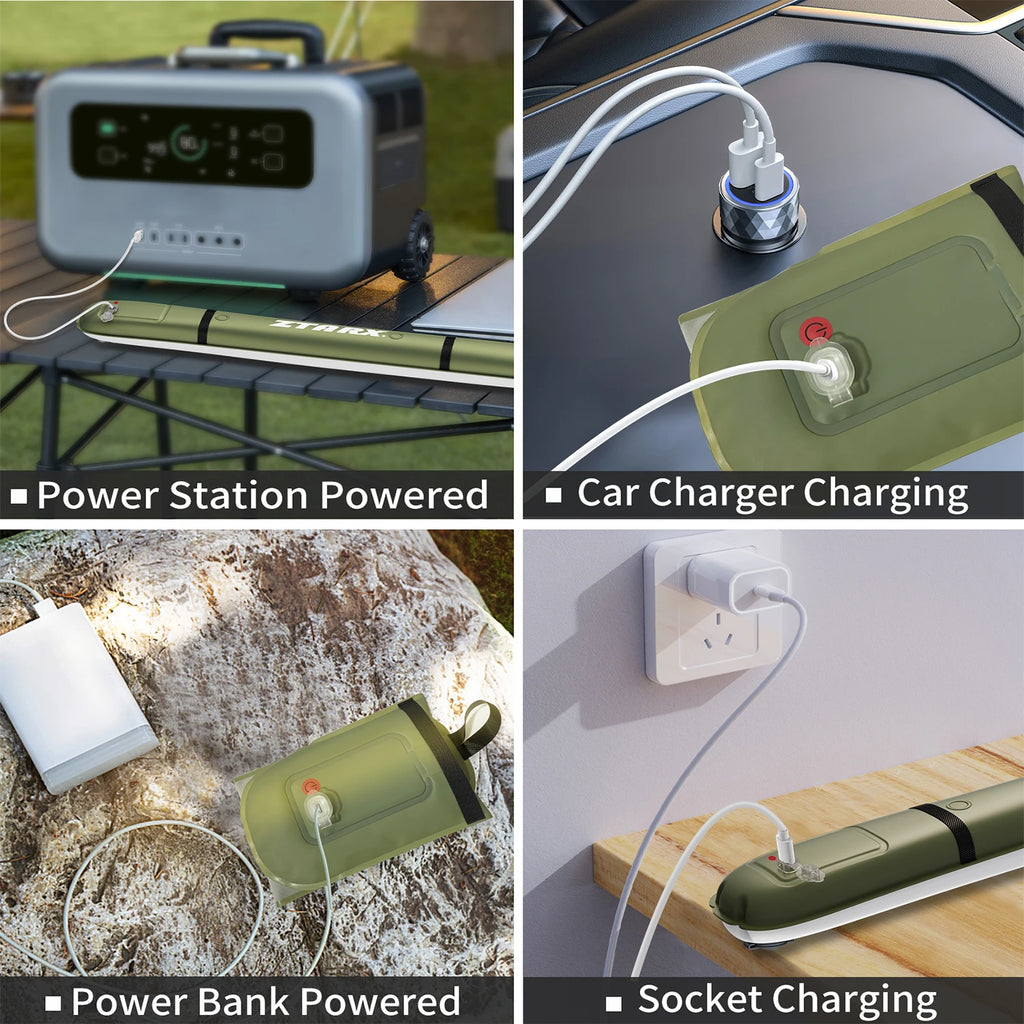 Rechargeable Portable Camping Strong Light Waterproof 2000 mAh Tent Lamp Spotlight for Outdoor Camping Work Repair Lighting