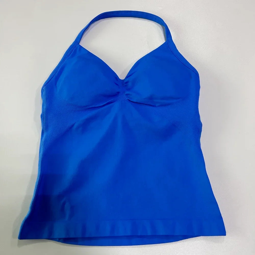 Womens Tank Tops & High Waist Scrunch Yoga Leggings
