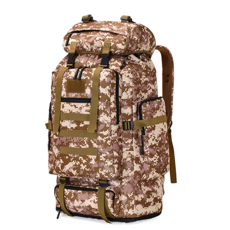 Large 80L 100L Mountaineering Backpack for Hiking Camping Travel and Tactical Outdoor Use