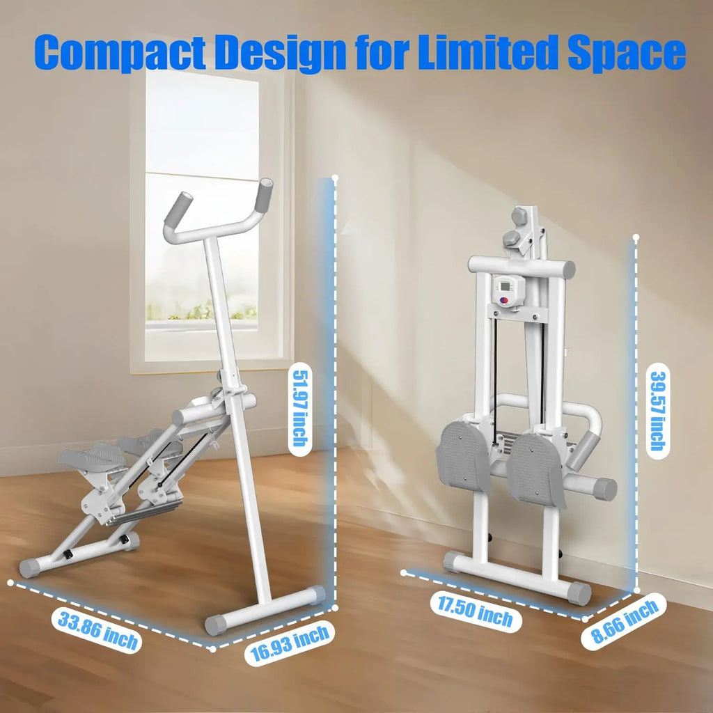 Steppers for Exercise at Home Stair Stepper with Handlebar and Foldable Stepper Climber Exercise Machine Cardio Trainer