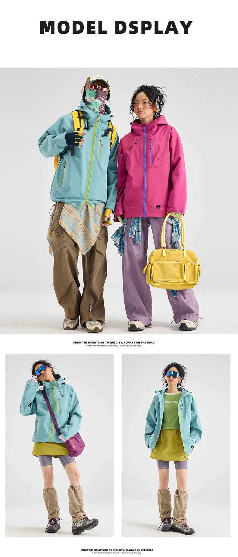 Unisex Waterproof Hiking Jacket Outdoor Hooded Windbreaker for Camping Fishing and Climbing