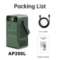 200W Power Station Camping 192Wh Lifepo4 Power Bank 60000mAh Portable Charger Battery Emergency Power USB Type C Port