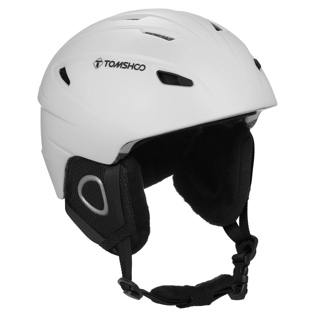 Ski Helmet with Removable Goggles Inner Lining and Ear Pads Lightweight Snowboard Helmet for Snowboarding and Biking