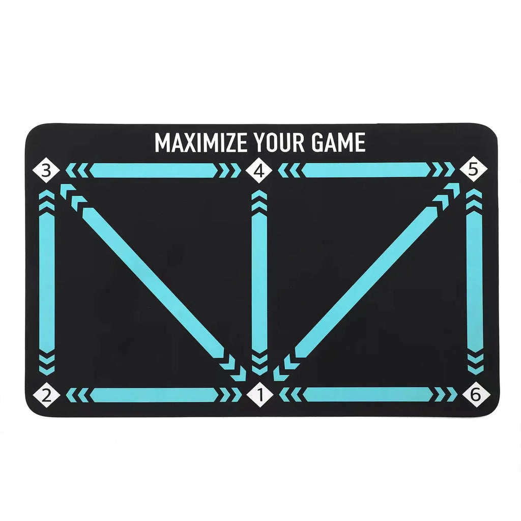 Soccer Ball Control Training Mat Stable Silent Rubber Base Digital Guidance Design Improve Ball Sense Daily Training