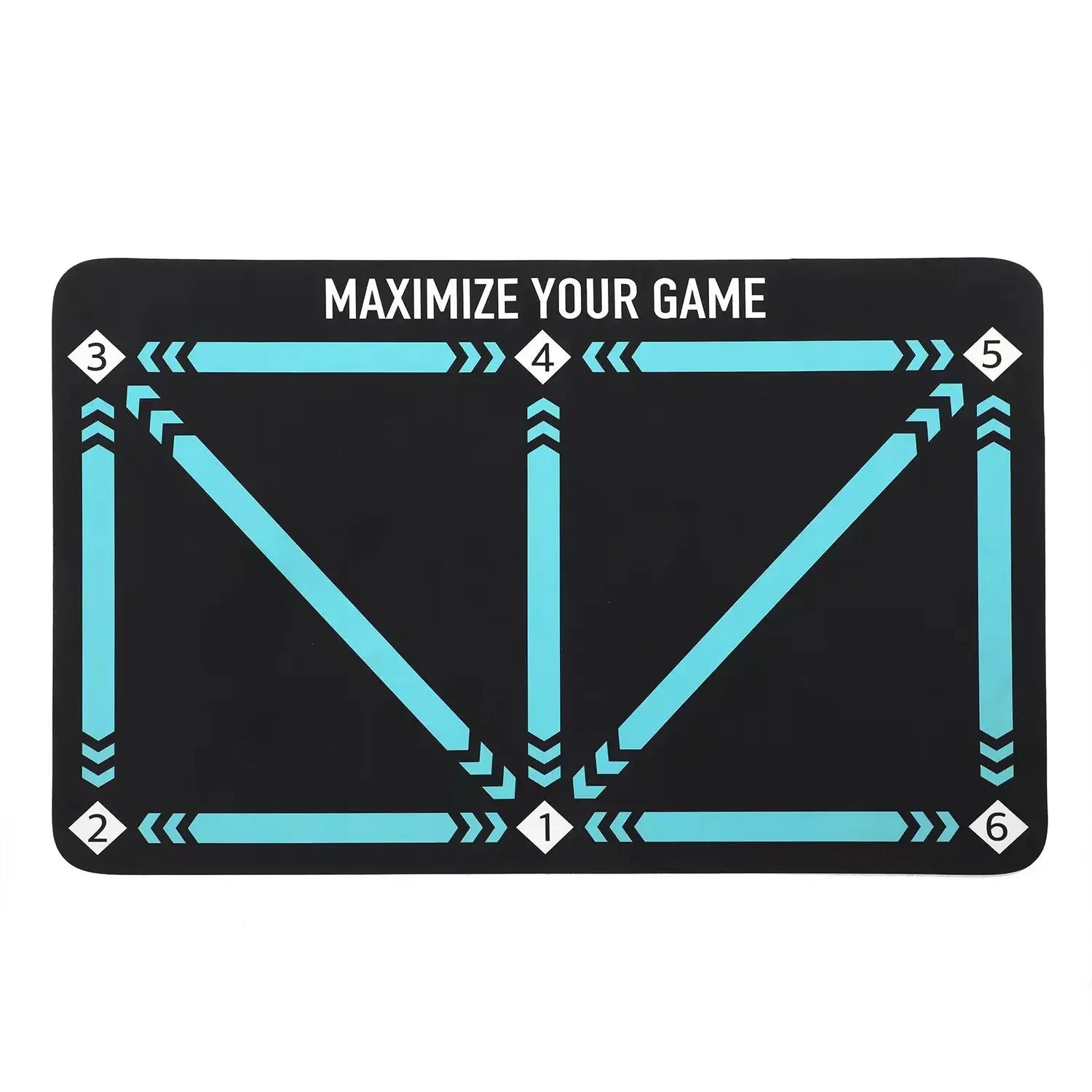 Soccer Ball Control Training Mat Stable Silent Rubber Base Digital Guidance Design Improve Ball Sense Daily Training