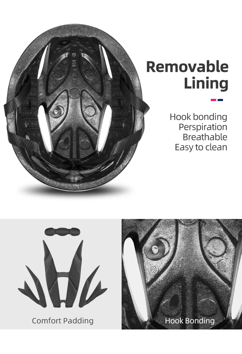 Bike Helmet EPS Integrally Molded Breathable Lightweight Cycling Safety Helmet for Men and Women MTB and Road Riding