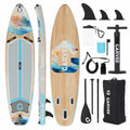 Inflatable Paddle Board, Stand Up Inflatable SUP with Premium Accessories, High‑Capacity Design, Large Paddle Included