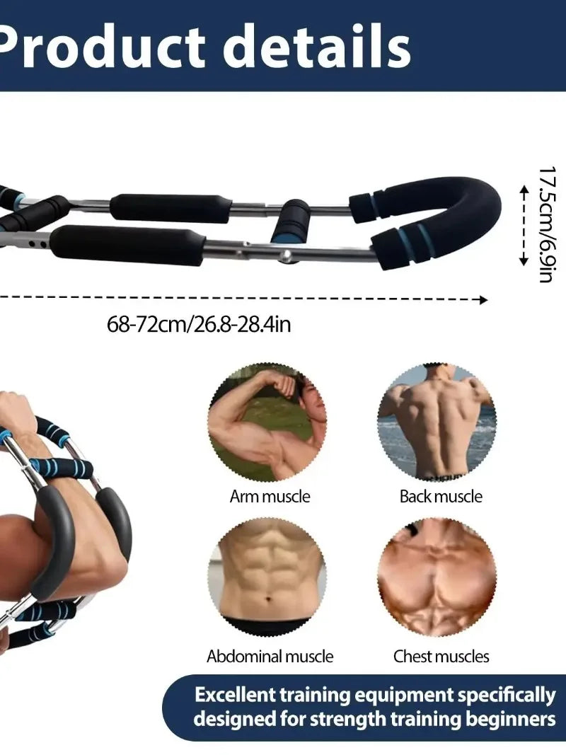 Adjustable U Shaped Portable Multifunctional Chest and Arm Strength Trainer for Upper Body Muscle Exercise