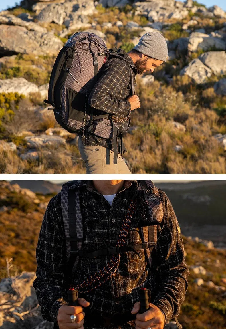 Naturehike Rock Outdoor Bags 40L/60L/60+5L Travel Backpacks Large Capacity Camping Hiking Pack with Rain Cover