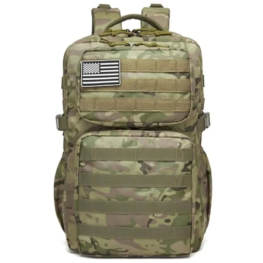 Military Tactical Backpack for Men Waterproof Daypack 3 Day Assault Pack Molle Bag with Water Bottle Holder