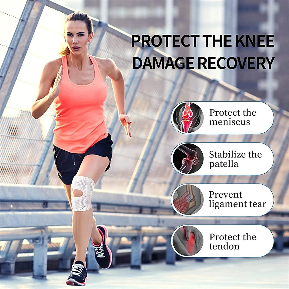 Adjustable Knee Brace with Side Stabilizers