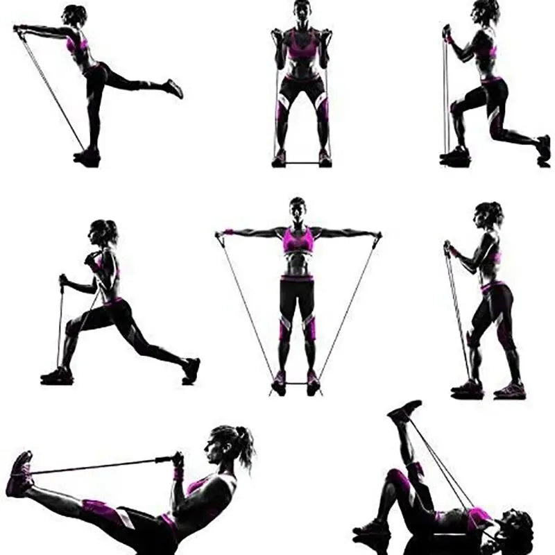 Resistance Bands with Handles Exercise Bands Workout Bands with Handles for Men Women Strength Training Equipment at Home
