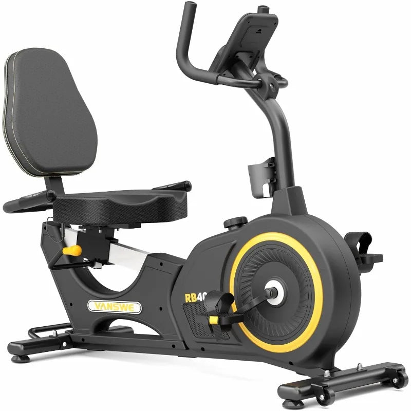 Recumbent Exercise Bike for Home Recumbent Stationary Bike 400lb Capacity Quiet Magnetic Exercise Bike with Ergonomic Seat