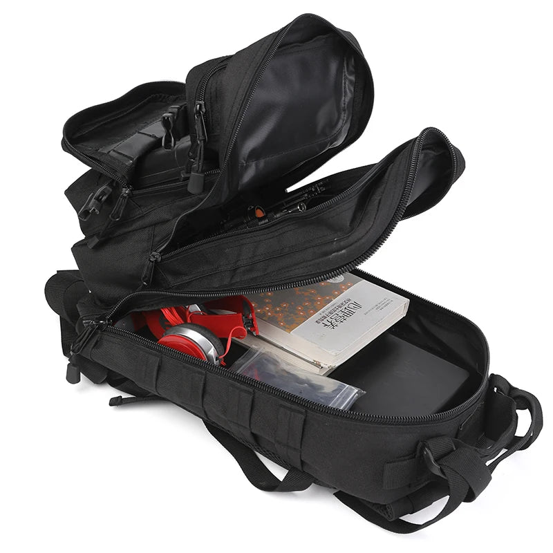 30L Men’s Backpack, 1000D Nylon Waterproof Outdoor Tactical Pack for Camping and Hunting