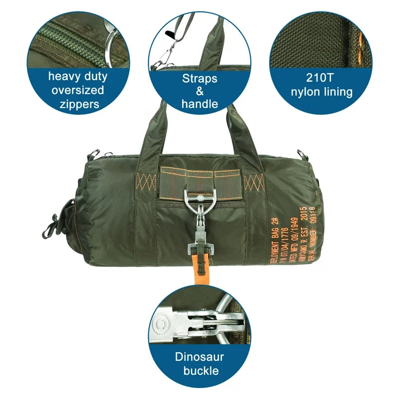 Travel Gym Bag Waterproof Fitness Bag for Men and Women Portable Ultralight Sports and Yoga Bag