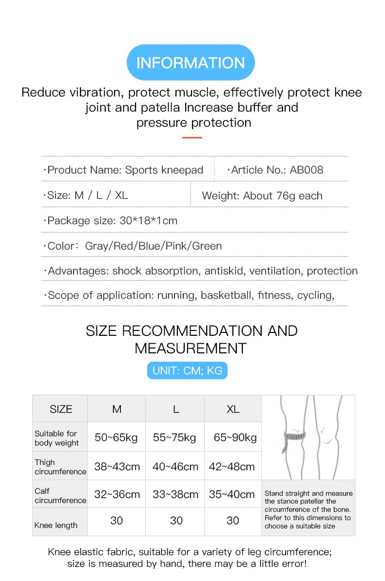 Adjustable Compression Knee Support – Patella Tendon Strap & Anti‑Slip Silicone Brace for Arthritis, Joint Pain & Ligament Injury Relief