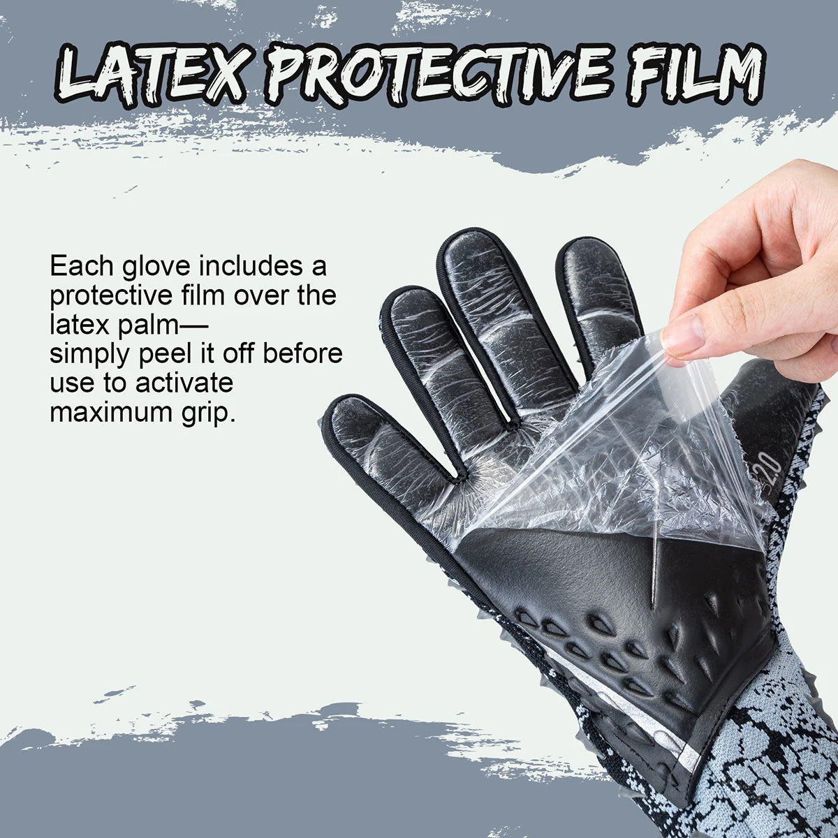 Soccer Goalie Goalkeeper Gloves for Youth and Adults with Enhanced Latex Palm Grip for Game and Training