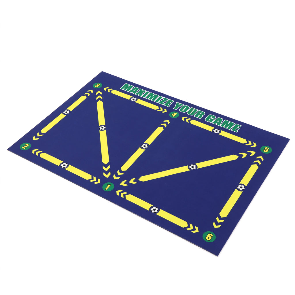 Soccer Ball Control Training Mat Stable Silent Rubber Base Digital Guidance Design Improve Ball Sense Daily Training