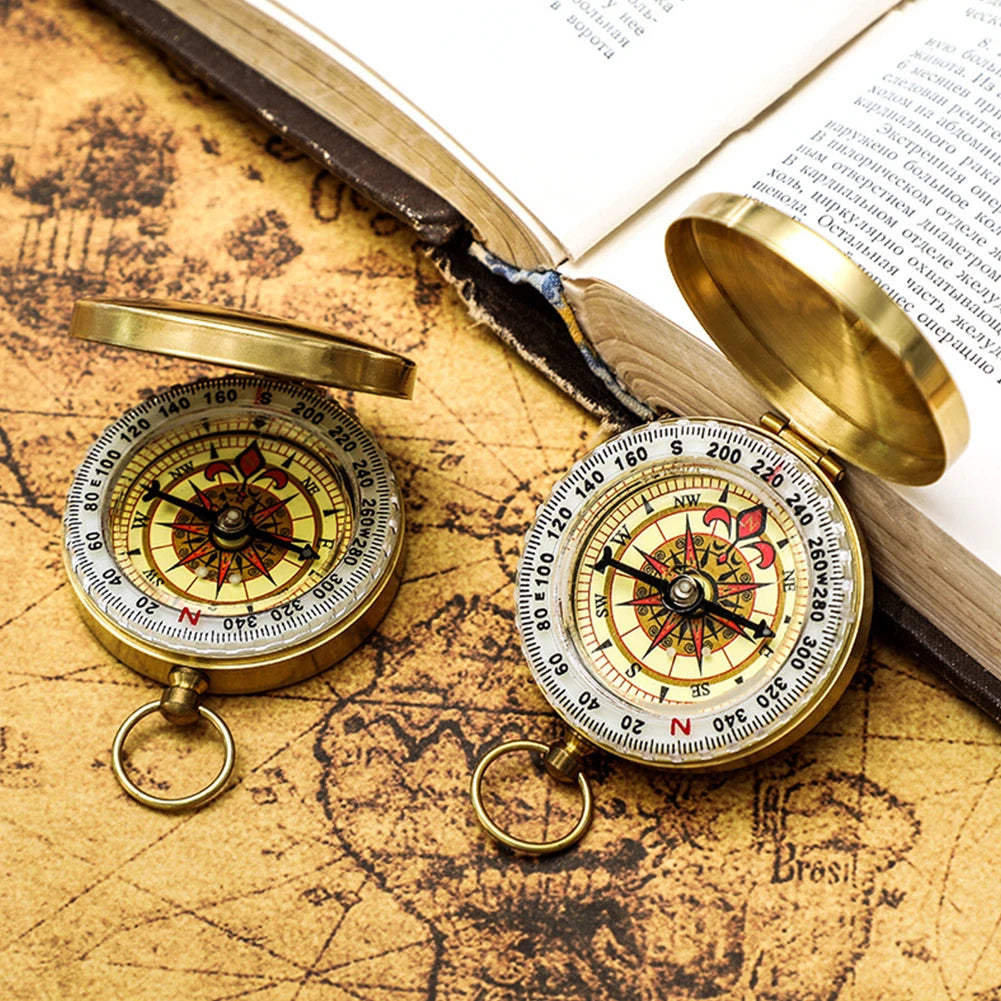 Luminous Retro Flip Compass