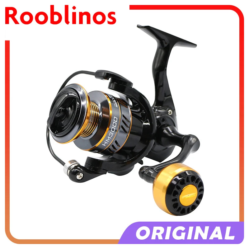 HM NEW Fishing Reel Spinning Reel Metal Reel Cup 10 kg Max Drag Power High‑Speed Spinning Wheel for Any Water Body