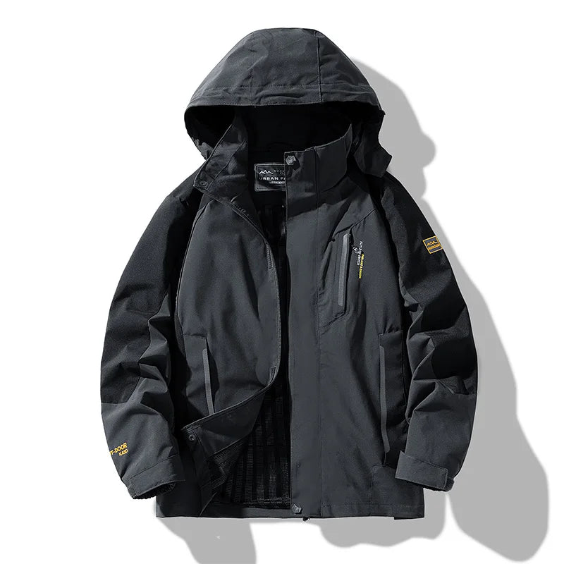 Men's Waterproof Hiking Jacket Large Size Windproof Windbreaker Camping Hunting Running Trekking Fishing Coat Men Outdoor