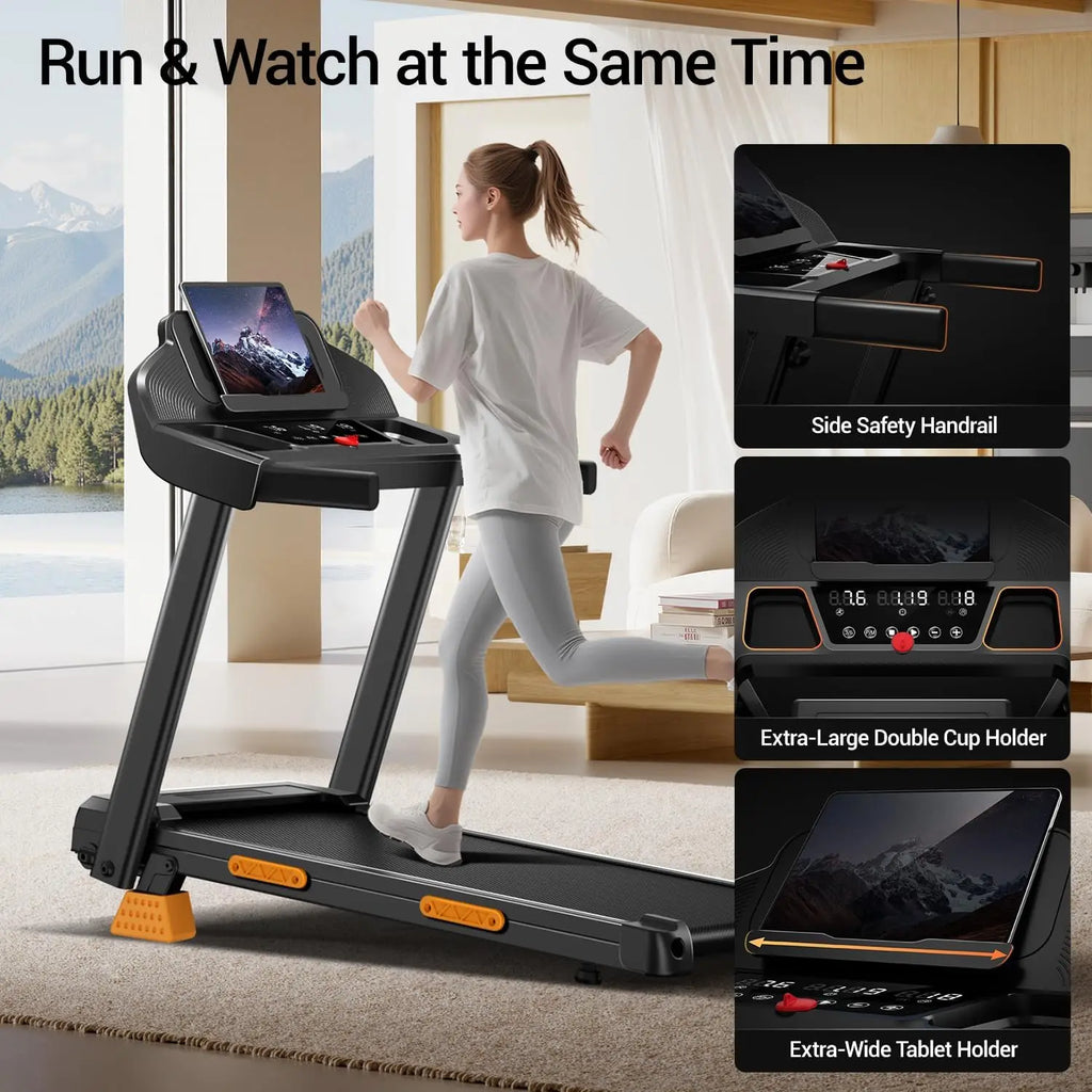 14 Percent Treadmill for Home with Handle 3 in 1 Portable Treadmill with Incline Foldable Treadmill