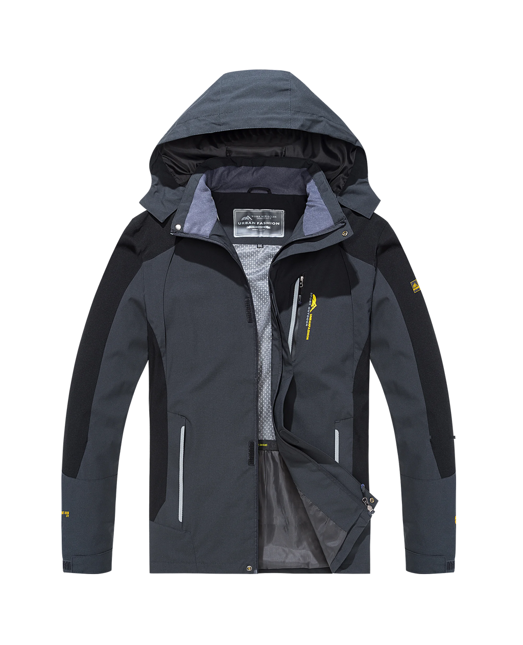 Men’s Waterproof Hiking Jacket Large Size Windproof Outdoor Windbreaker for Camping Hunting Running Trekking Fishing
