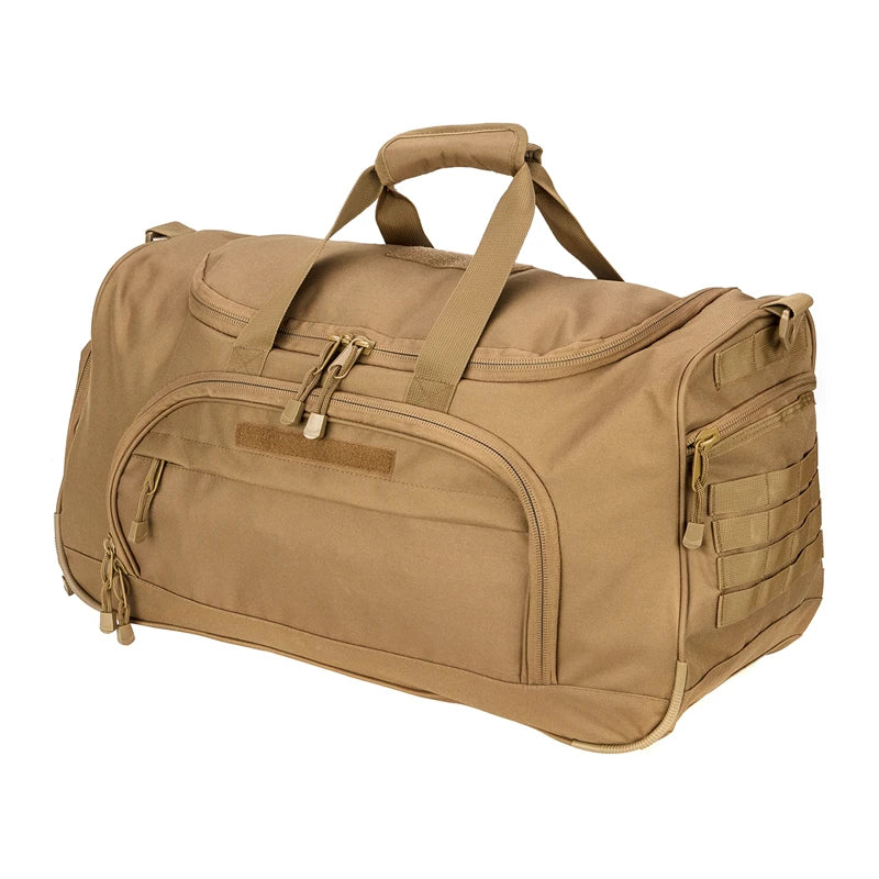 50L Waterproof Gym Bag Men Sports Travel Bag Military Tactical Duffle Outdoor Fitness Training Bag