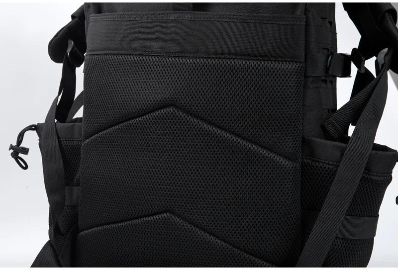 45L Tactical Backpack Survival Bag Hunting MOLLE Backpack Gym Men EDC Outdoor Hiking Rucksack with Bottle Holder