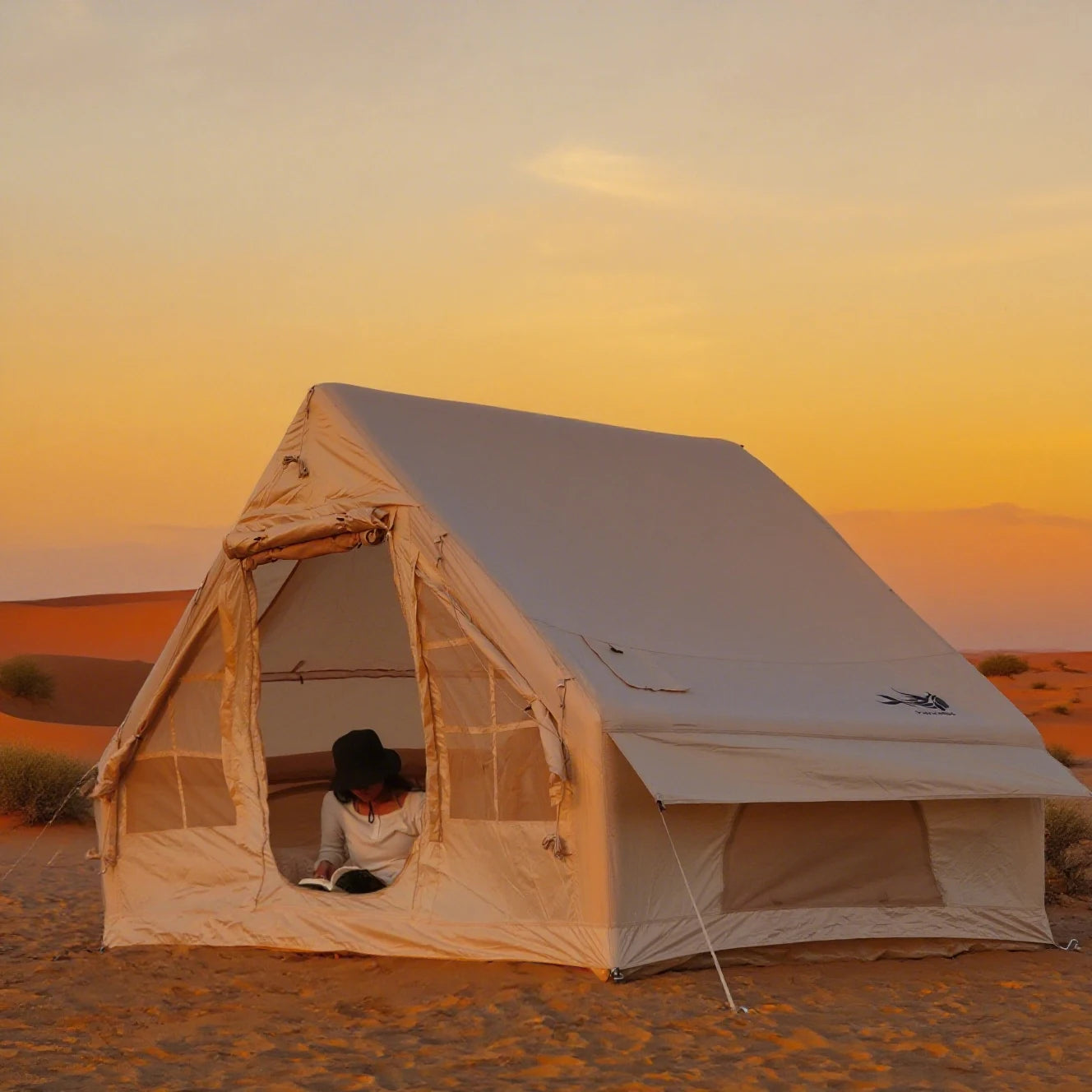 Inflatable Tent With Stove Plug